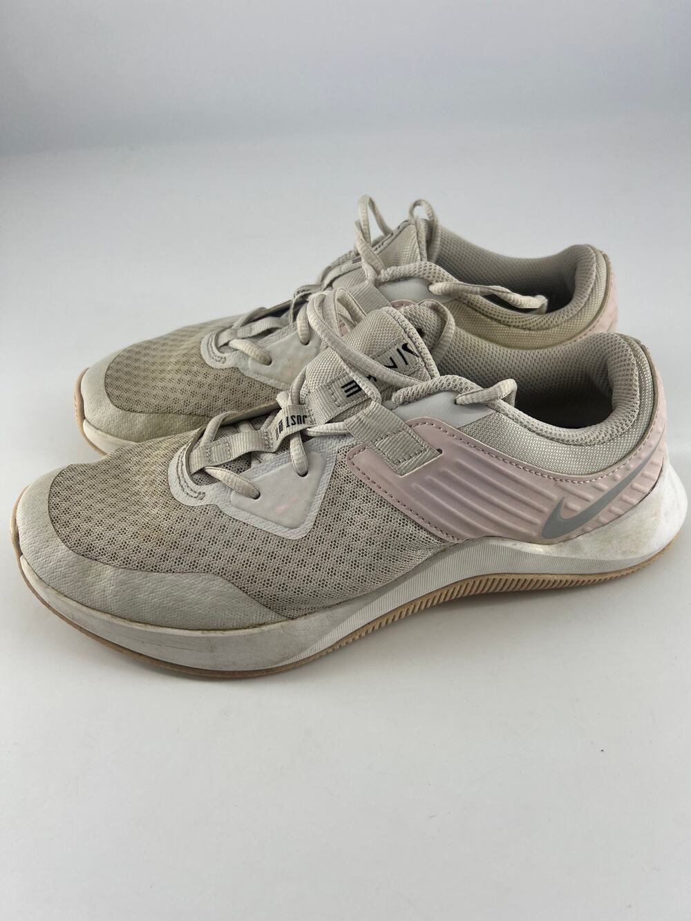 Nike Shoes Womens Size 9.5 White Light Pink Active Sportswear Running Trainer